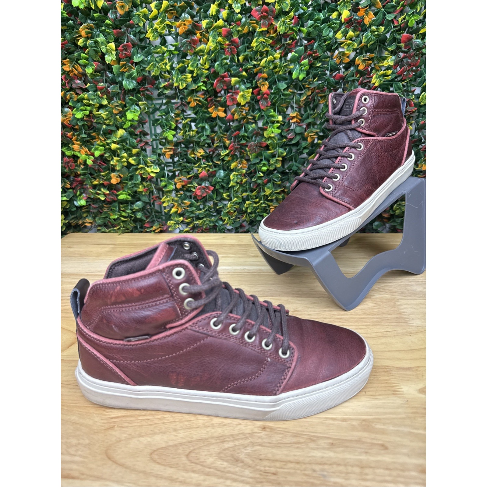 Vans Otw Collection Alomar Shoes Brown Leather High Top Sneakers Indie Men's 7